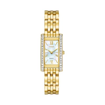 Ladies gold tone bracelet watch ex1472-81d